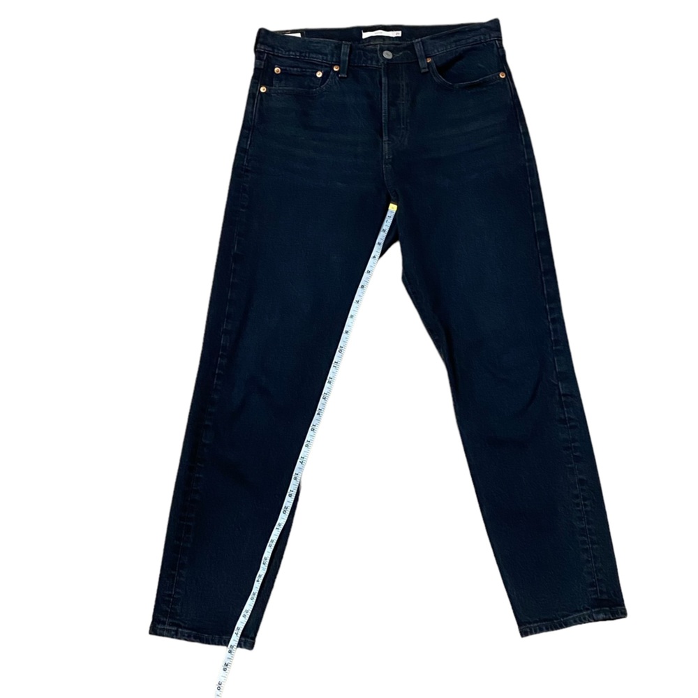Levi's Wedgie High-Rise Skinny Fit Jeans Cotton Dark Wash Button Fly‎ Size 29 - Picture 11 of 11
